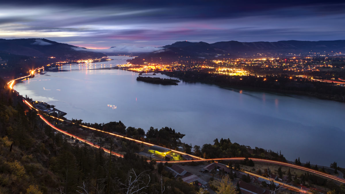 Hood River at Night