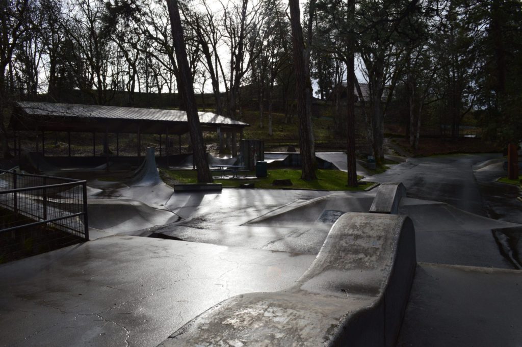 Hood River Skatepark View 7 February 2021