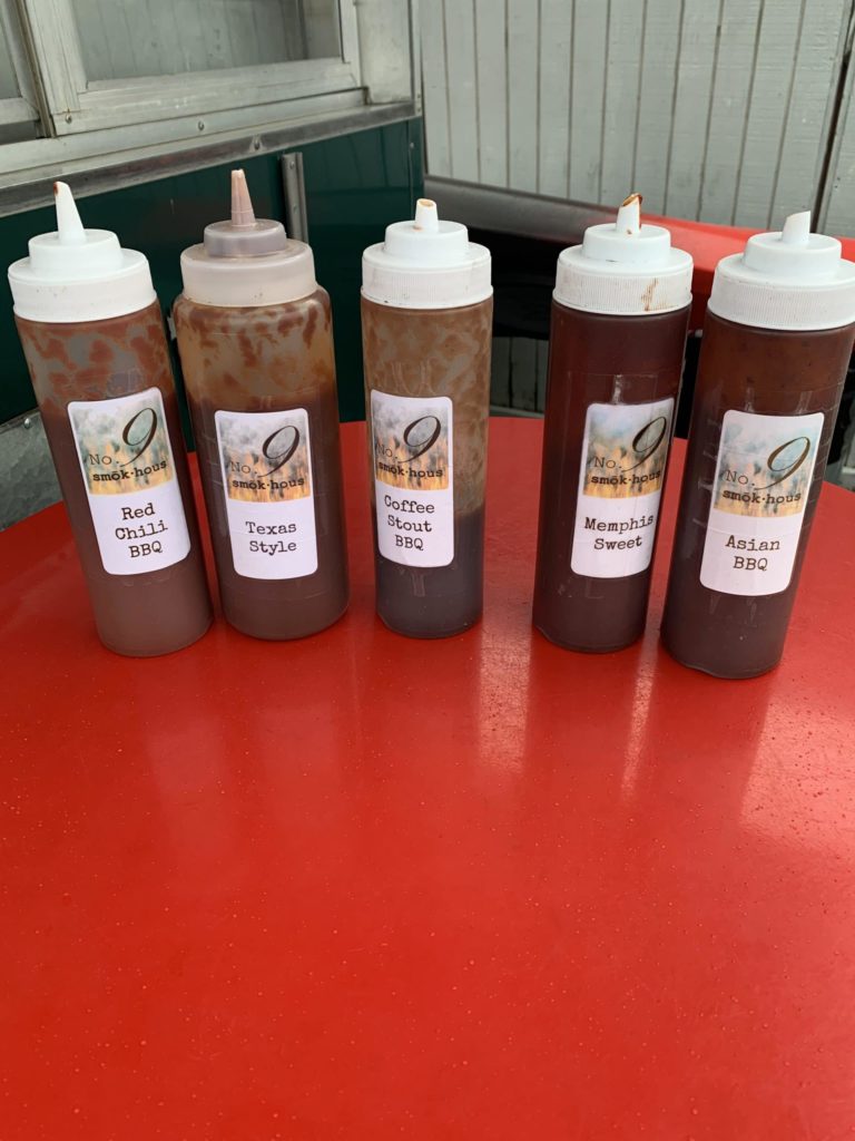 BBQ Sauces available at No 9 Smok Hous Hood River