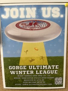 Gorge Ultimate Frisbee Flier