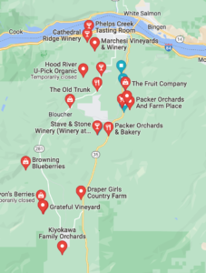 Hood River Fruit Loop Google Maps